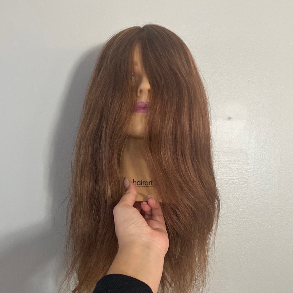 Hair art mannequin head - 20” Isabella doll 100% human hair